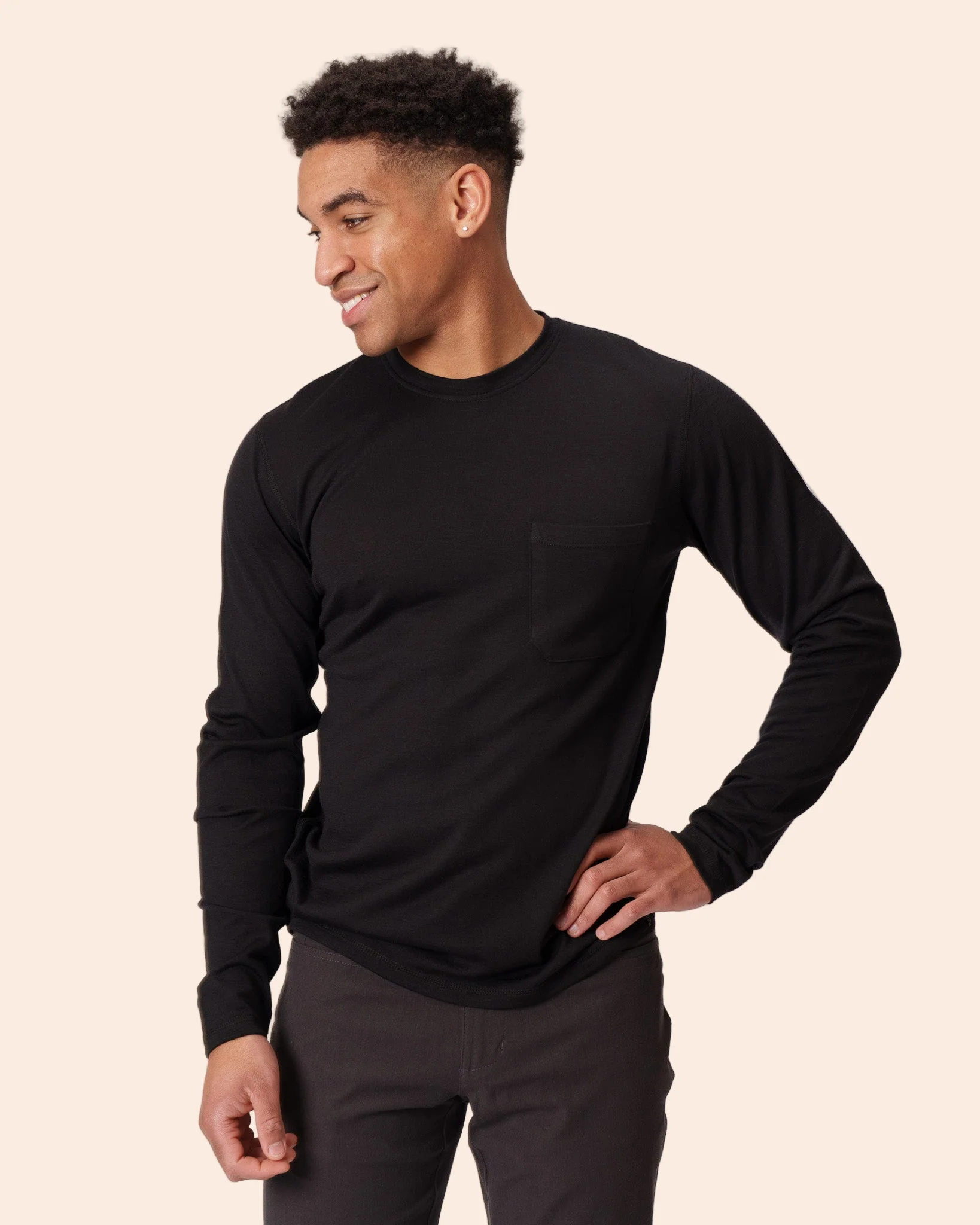 Long Sleeve Pocket Crew - Image 6