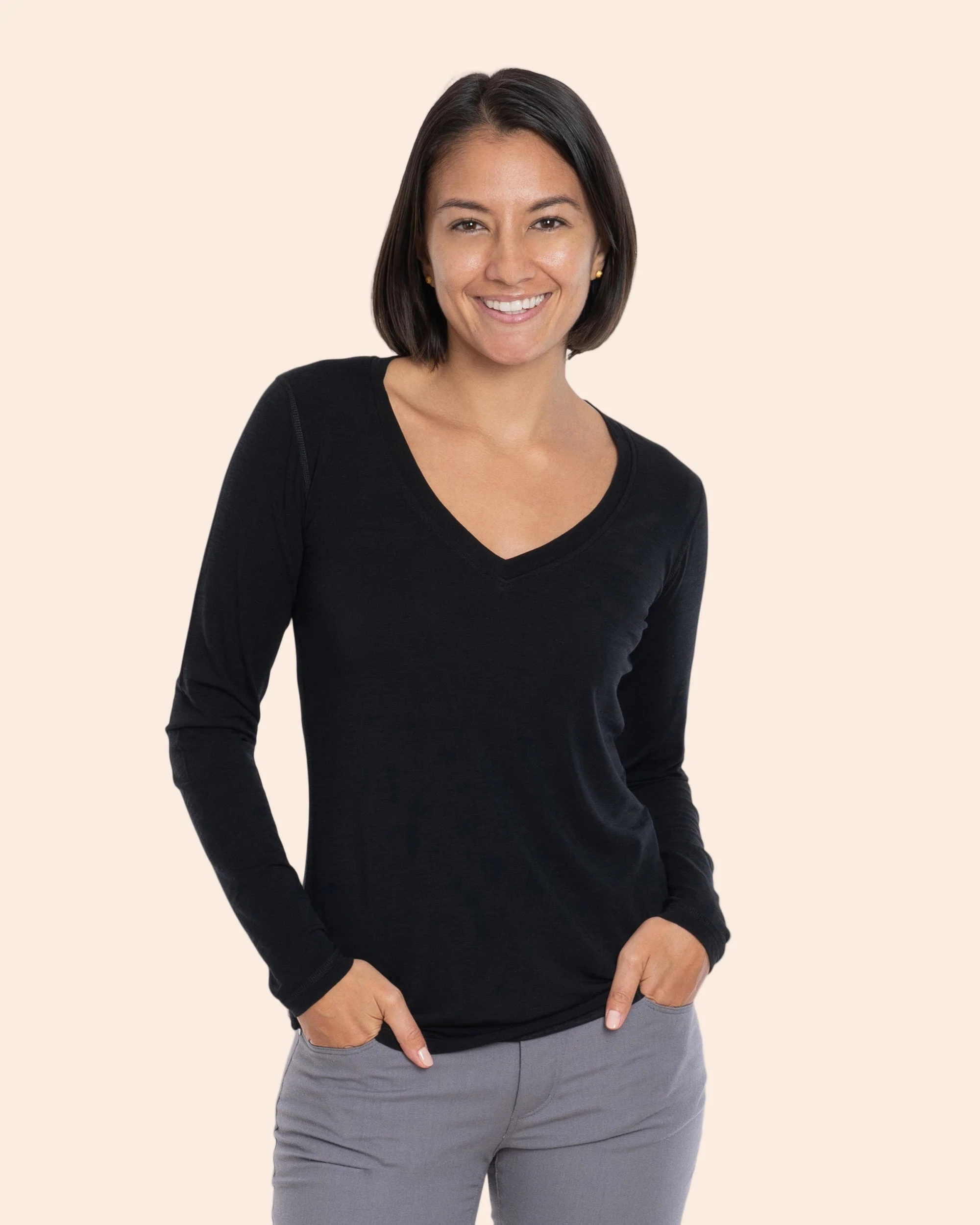 V Neck Long Sleeve - Image 11