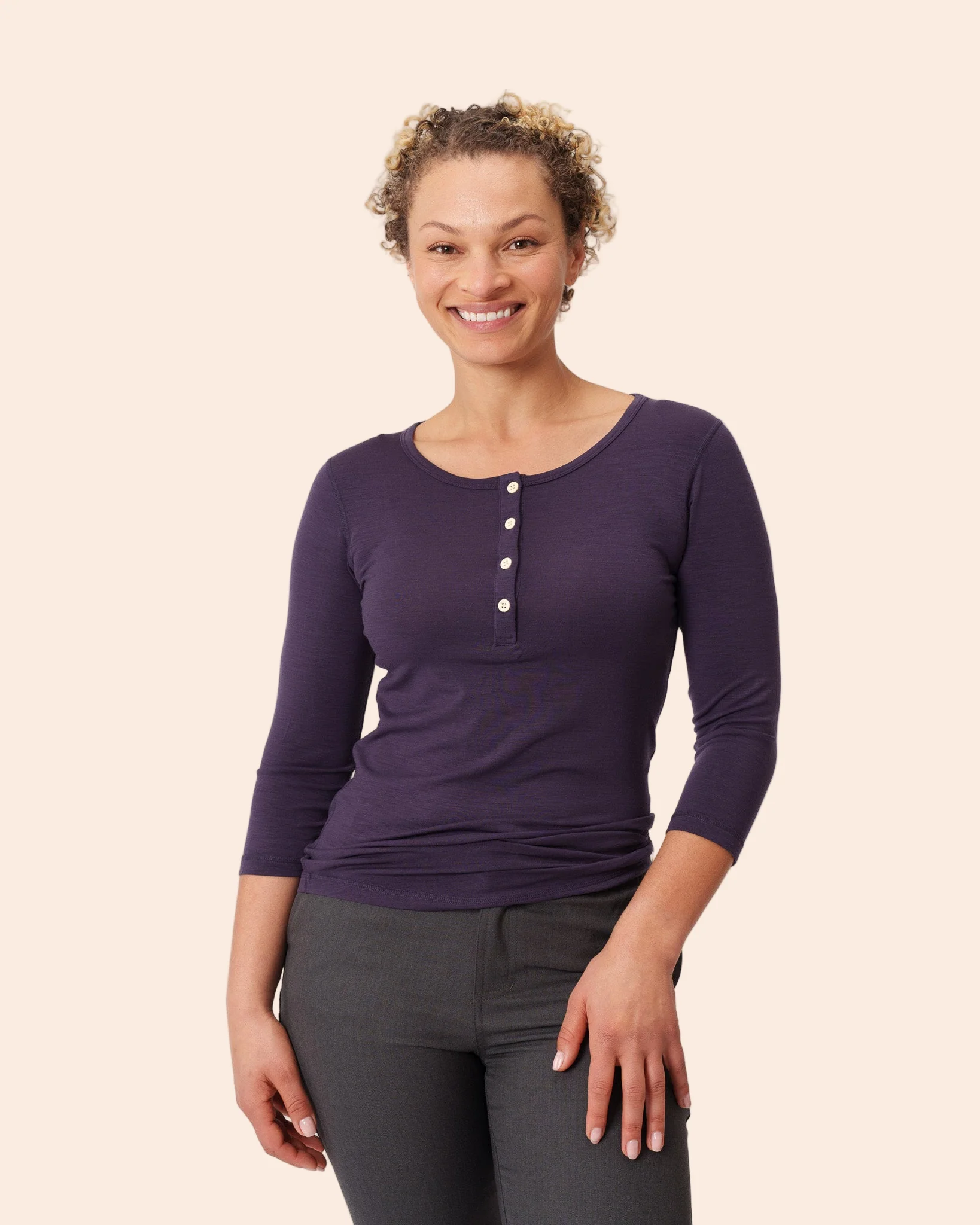 3/4 Sleeve Henley - Image 12