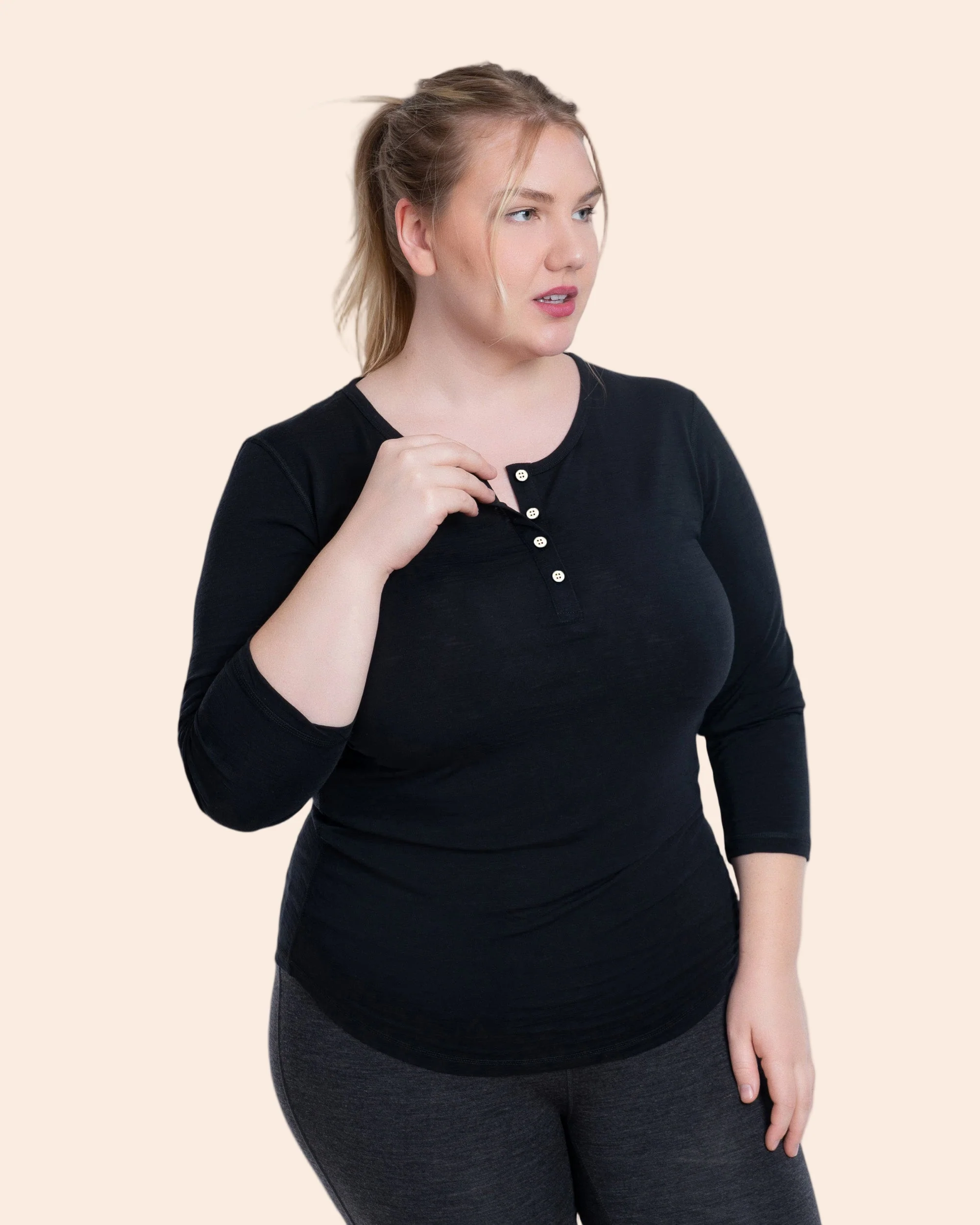 3/4 Sleeve Henley - Image 18